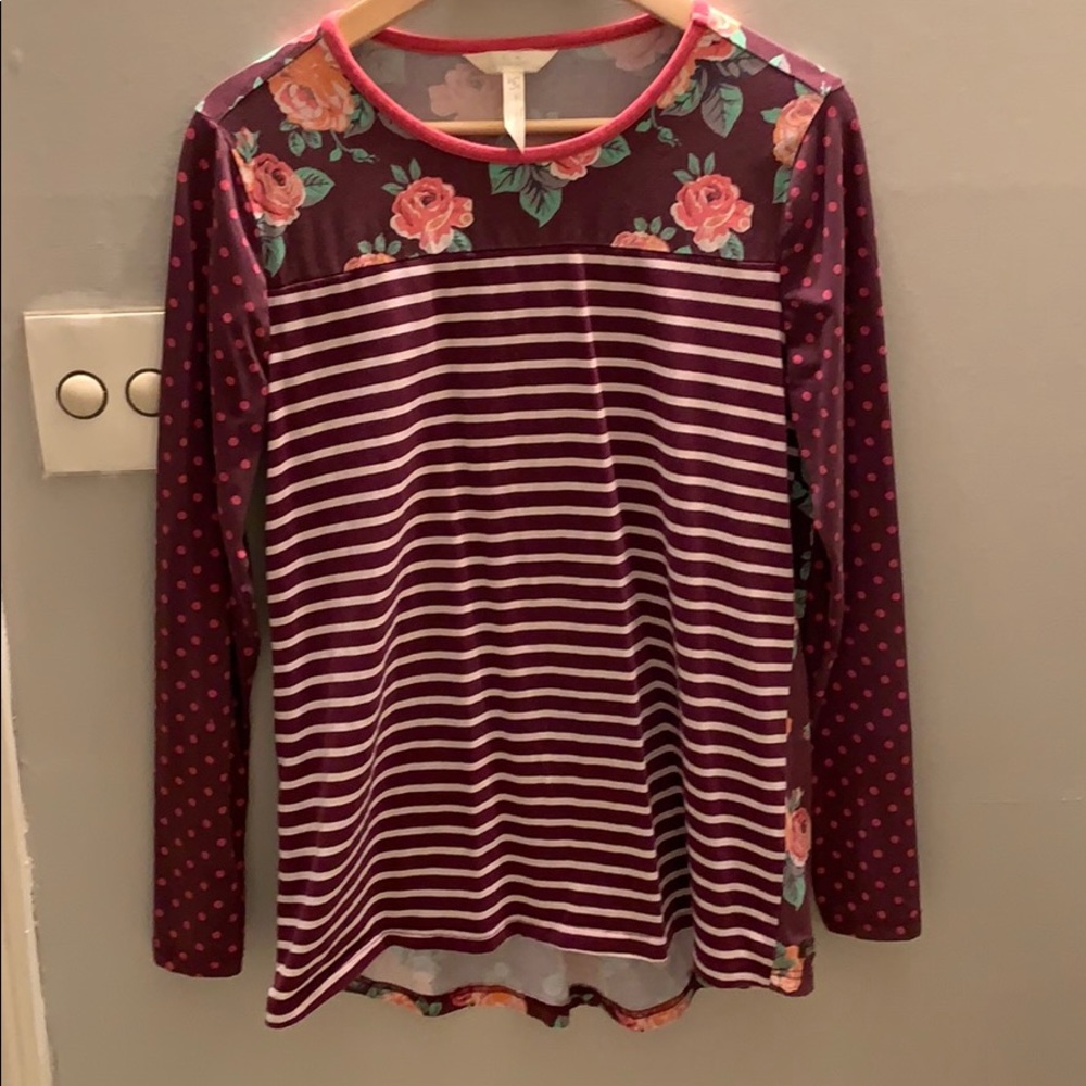 Cotton long sleeved multi colored shirt